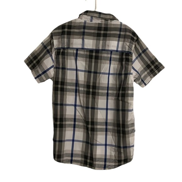 HAND MADE BOY SHIRT COLOR BLUE & GRAY SIZE M NEW NEVER USED - Picture 2 of 7